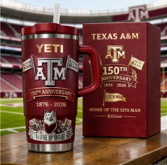 TX A&M 150th Anniversary Tumbler