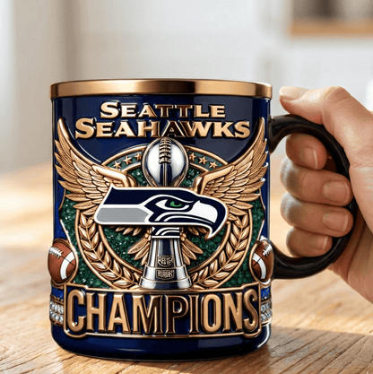 Seahawks Super Bowl LX Champions Mug