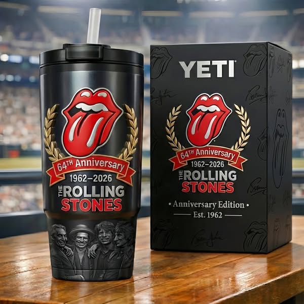 Rolling Stones Band 64th Anniversary Commemorative  Tumbler