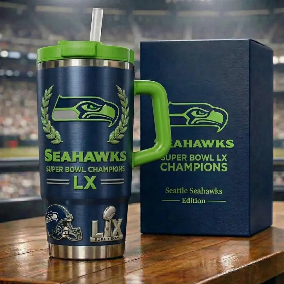 Seattle Seahawks Super Bowl LX Champions Commemorative Tumbler