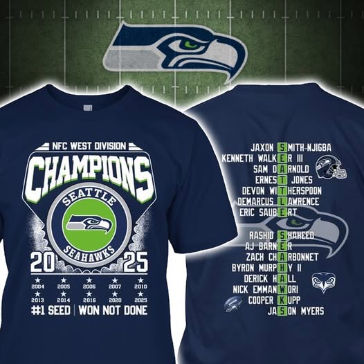 Limited Edition 2 Sided Seahawks NFC West Champs2