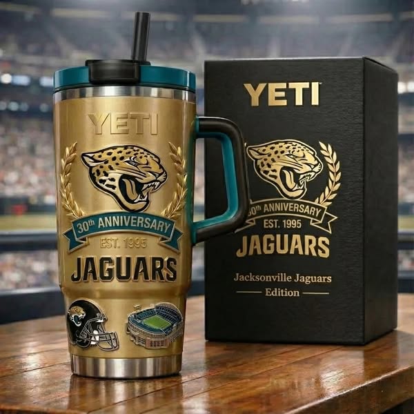 Jacksonville Jaguars "Legacy Gold" 30th Anniversary Edition YETI