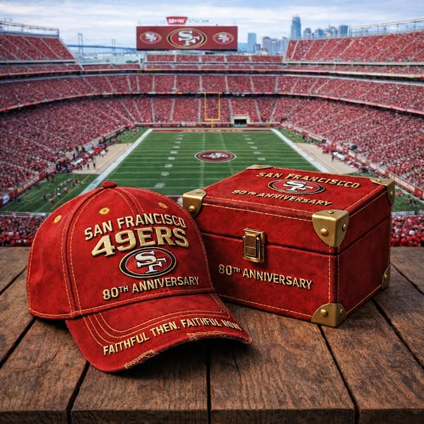 San Francisco 49ers 80th Anniversary 1946-2026 Cap
