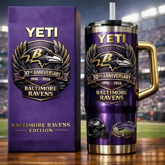 Baltimore Ravens 30th Anniversary Tumbler