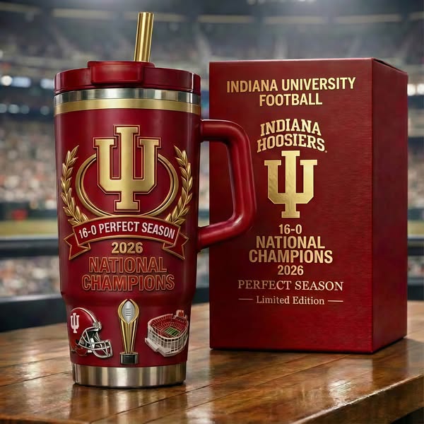 Indiana Hoosiers 140th Anniversary Gold Yeti Tumbler