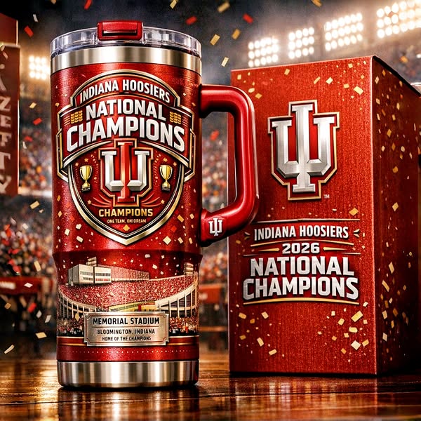Indiana Hoosiers 140th Anniversary Gold Yeti Tumbler