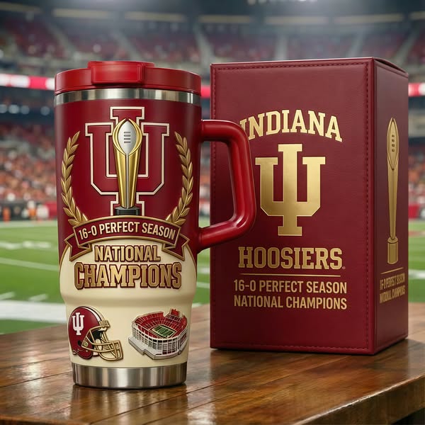 Indiana Hoosiers 140th Anniversary Gold Yeti Tumbler