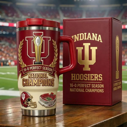 Indiana Hoosiers 140th Anniversary Gold Yeti Tumbler
