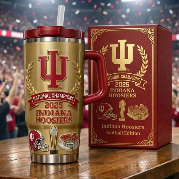 Indiana Hoosiers 140th Anniversary Gold Yeti Tumbler