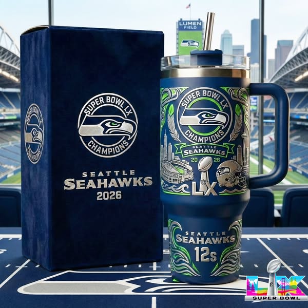 Seattle Seahawks Super Bowl LX Champions Commemorative Tumbler