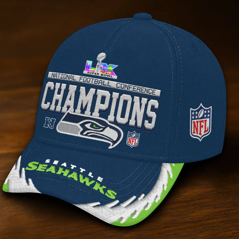 Seattle Seahawks 2025 NFC Champions Classic Cap