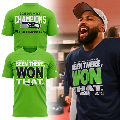 Seattle Seahawks 2025 NFC West Division Champions "Been There Won That"