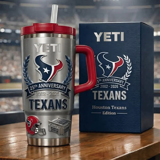Houston Texans 25th ANNIVERSARY Tumbler